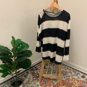 Black and white sweater